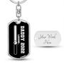 Custom Daddy 2022 Keychain With Back Engraving | Birthday Gifts For Dad | Personalized Dad Dog Tag Keychain