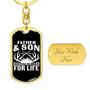 Custom Hunting Buddies For Life Keychain With Back Engraving | Hunting | Birthday Gift For Dad | Personalized Dad Dog Tag Keychain