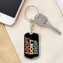 Custom Adopt Dont Shop Keychain With Back Engraving | Cool Birthday Gift | Personalized Dog Dog Tag Keychain