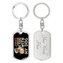 Custom Beer And Hang Out With My Dog Keychain With Back Engraving | Birthday Gift For Dog Lovers | Personalized Dog Dog Tag Keychain