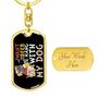 Custom Beer And Hang Out With My Dog Keychain With Back Engraving | Birthday Gift For Dog Lovers | Personalized Dog Dog Tag Keychain
