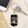 Custom Beer And Hang Out With My Dog Keychain With Back Engraving | Birthday Gift For Dog Lovers | Personalized Dog Dog Tag Keychain