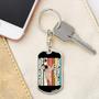 Custom Hold My Drink While I Pet This Dog Keychain With Back Engraving | Birthday Gifts For Dog Lovers | Personalized Dog Dog Tag Keychain