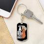 Custom Just A Girl Who Loves Dogs Keychain With Back Engraving | Birthday Gift For Dog Lovers | Personalized Dog Dog Tag Keychain