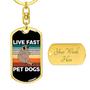 Custom Live Past Pet Dogs Keychain With Back Engraving | Birthday Gift For Dog Lovers | Personalized Dog Dog Tag Keychain