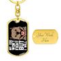 Custom My Dog Wont Fight But I Will Keychain With Back Engraving | Birthday Gift For Dog Lovers | Personalized Dog Dog Tag Keychain