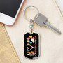 Custom Peace Love Rescue Keychain With Back Engraving | Birthday Gift For Dog Lovers | Personalized Dog Dog Tag Keychain