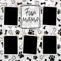 Custom Fur Mama Paw Print White Photo Skinny Tumbler | Custom Photo | Furry Dog Mom Gifts | Personalized Dog Mom Skinny Tumbler