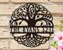 Personalized Family Tree Sign, Metal Wall Art, Tree of Life Decoration, Metal Family Tree Decor