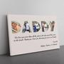 Custom Photo Fathers Day, Personalize Gift For Dad Papa Daddy, Photo Collage Dad Gift From Daughter son, Father Day Canvas