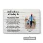 Custom Walk With Me Daddy Canvas | Custom Name | Gifts For Dad | Personalized Fathers Day Canvas