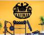 Personalized Hantel Gym Sign, Custom Gym Metal Wall Decor, Individual Fitness Sports Wall Decor