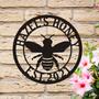 Personalized Honey Bee Sign, Farm Sign with established, Honey Bee Family Name, Family Name Sign Personalized