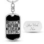 Custom I Do A Lot Of Hunting Keychain With Back Engraving | Cool Birthday For Hunting Lover | Personalized Hunting Dog Tag Keychain