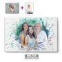 Custom Watercolor Add Deceased Loved One To Picture Canvas | Custom Photo | Memorial Combine Photos Gifts | Personalized Memorial Canvas