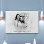 Custom Pencil Add Deceased Loved One To Picture Canvas | Custom Photo | Memorial Combine Photos Gifts | Personalized Memorial Canvas