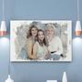 Custom Vintage Add Deceased Loved One To Picture Canvas | Custom Photo | Memorial Combine Photos Gifts | Personalized Memorial Canvas