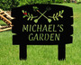 Personalized Metal Garden Sign With Stakes, Garden Decoration Metal Sign, Front Door Stake