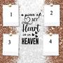 Custom A Piece of My Heart Lives In Heaven Skinny Tumbler | Custom Photo | In Memory Of Mom Gifts | Personalized Mom Memorial Skinny Tumbler