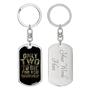 Custom Veteran To Die For You Keychain With Back Engraving | Birthday Gifts For Veterans | Personalized Veteran Dog Tag Keychain