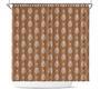 Rainbow And Heart Brown Color Boho Style Design Shower Curtain