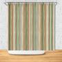 Retro Boho Abstract Color Pieces And Line Shower Curtain
