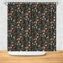 Vintge Flowers Boho Style Birds And Flowers Shower Curtain