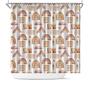 Watercolor Patches Terracotta Boho Pattern Home Living Shower Curtain