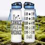 Be Savage Not Average Water Hydro Tracking Bottle