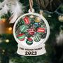 Personalized Family Name Shaker Acrylic Wooden Christmas Ornament