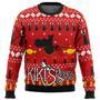 Silhouette Kiki's Delivery Service Ugly Christmas Sweater, Ugly Christmas Sweater For Men Women