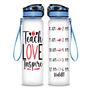 Teach Love Inspire Teaching Lovers Teacher Hydro Tracking Bottle