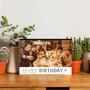 Custom Happy Birthday Handscript Photo Wood Panel | Custom Photo | Photo Frame Gifts | Personalized Birthday Wood Panel