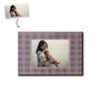 Custom Purple Plaid Photo Wood Panel | Custom Photo | Frame Photo Gifts | Personalized Photo Wood Panel