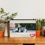 Custom White Dots Linen Photo Wood Panel | Custom Photo | Collage Photo Frame Gifts | Personalized Photo Wood Panel