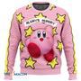 Always Hungry Kirby Gift For Fan Anime Christmas Ugly Sweater