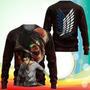 Attack On Tian Eren Yeager Sweatshirt AOT Final Season Anime Printed Sweater