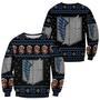 Attack On Titan Scout Jacket Costume Ugly Christmas Knitted Sweater