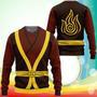 Avatar The Last Airbender Zuko Uniform Sweatshirt Anime Costume