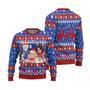 Boruto Chibi Knitted Ugly Christmas Sweater Blue