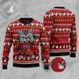 Cat Christmas Sweater Cat Scratch Red Ugly Sweater