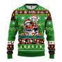 Chibi Dragon Ball Anime Characters Merry Xmas Funny Santa Son Goku Ugly Christmas Sweater - Chow