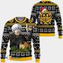 Cool Trafalgar Law One Piece Anime BlackYellow Custom Gift For Fan Anime Christmas Ugly Sweater