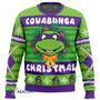 Cowabunga Donatello Christmas Teenage Mutant Ninja Turtles Gift For Fan Anime Christmas Ugly Sweater