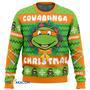 Cowabunga Michaelangelo Christmas Teenage Mutant Ninja Turtles Gift For Fan Anime Christmas Ugly