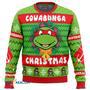 Cowabunga Raphael Christmas Teenage Mutant Ninja Turtles Gift For Fan Anime Christmas Ugly Sweater