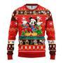 Disney Christmas Sweater Christmas MK Mouse Christmas Pattern Red Ugly Sweater Cute Disney MK Christmas