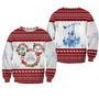 Disney Christmas Sweater Mouse Head Disney Castle White Red Ugly Sweater Cute High Quality Disney