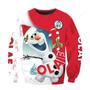 Disney Christmas Ugly Sweater Frozen Olaf Candy And Christmas Hat White Red Sweater Disney Frozen