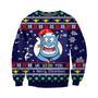 Disney Christmas Ugly Sweater Genie We Wish You A Merry Christmas Blue Sweater